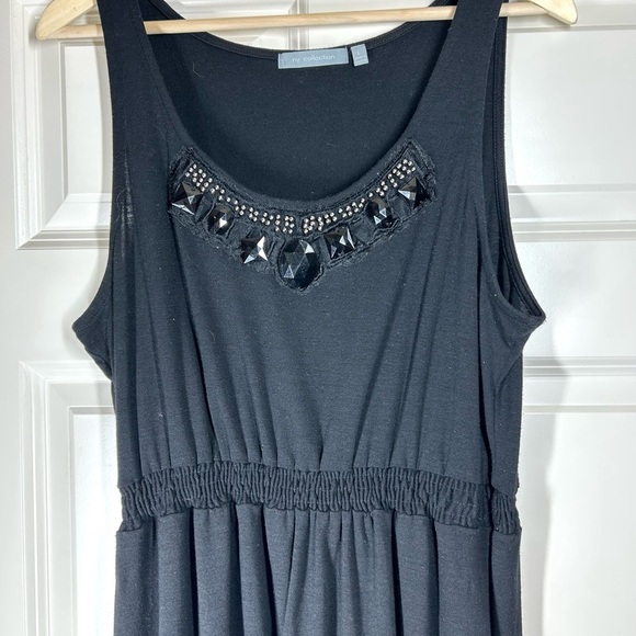 Women’s Black Y2K Fringe Beaded Whimsigoth Witchy Summer Vacation Dress Size L - Picture 3 of 7